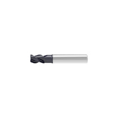 Corner Chamfer End Mill: 12.00 mm Dia, 16.00 mm LOC, 3 Flute, 0.20 mm Chamfer Width, Solid Carbide