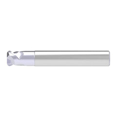 Corner Radius End Mill: 5.00 mm Dia, 3.00 mm LOC, 0.50 mm Radius, 2 Flute, Solid Carbide