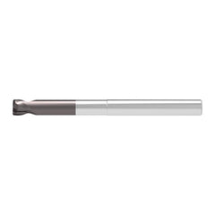 Corner Radius End Mill: 10.00 mm Dia, 6.00 mm LOC, 1.00 mm Radius, 2 Flute, Solid Carbide