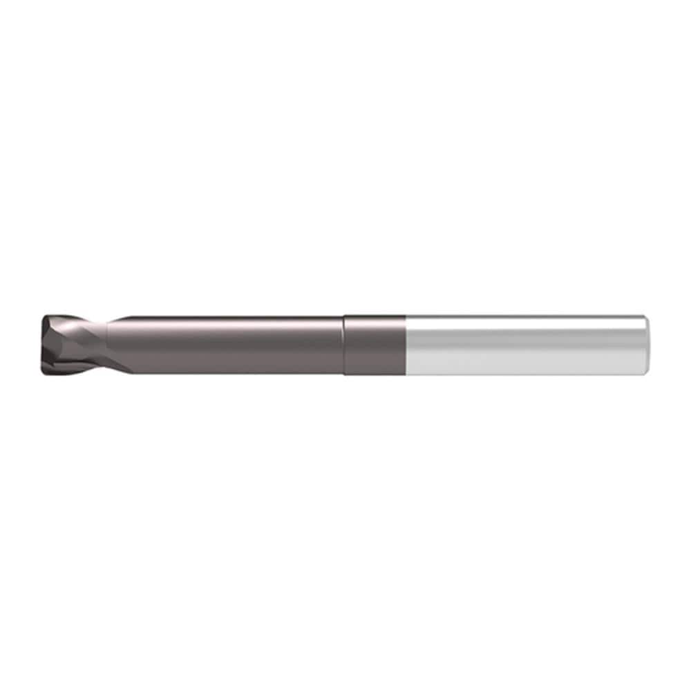 Corner Radius End Mill: 10.00 mm Dia, 6.00 mm LOC, 1.00 mm Radius, 2 Flute, Solid Carbide