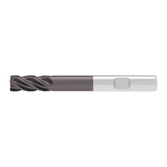 Corner Chamfer End Mill: 4.00 mm Dia, 11.00 mm LOC, 4 Flute, 0.15 mm Chamfer Width, Solid Carbide