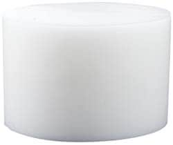 Plastic Disc: Polytetrafluroethylene, 4" Dia, White