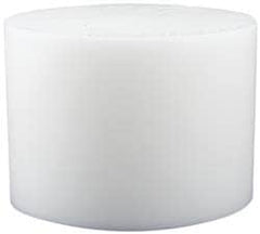 Plastic Disc: Polytetrafluroethylene, 2" Dia, White