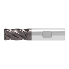 Corner Chamfer End Mill: 5.00 mm Dia, 9.00 mm LOC, 4 Flute, 0.15 mm Chamfer Width, Solid Carbide