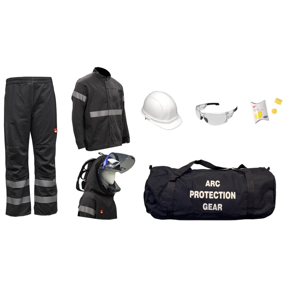 Arc Flash Clothing Kit: Size X-Large, Cotton, Coat, Hoods & Leggings