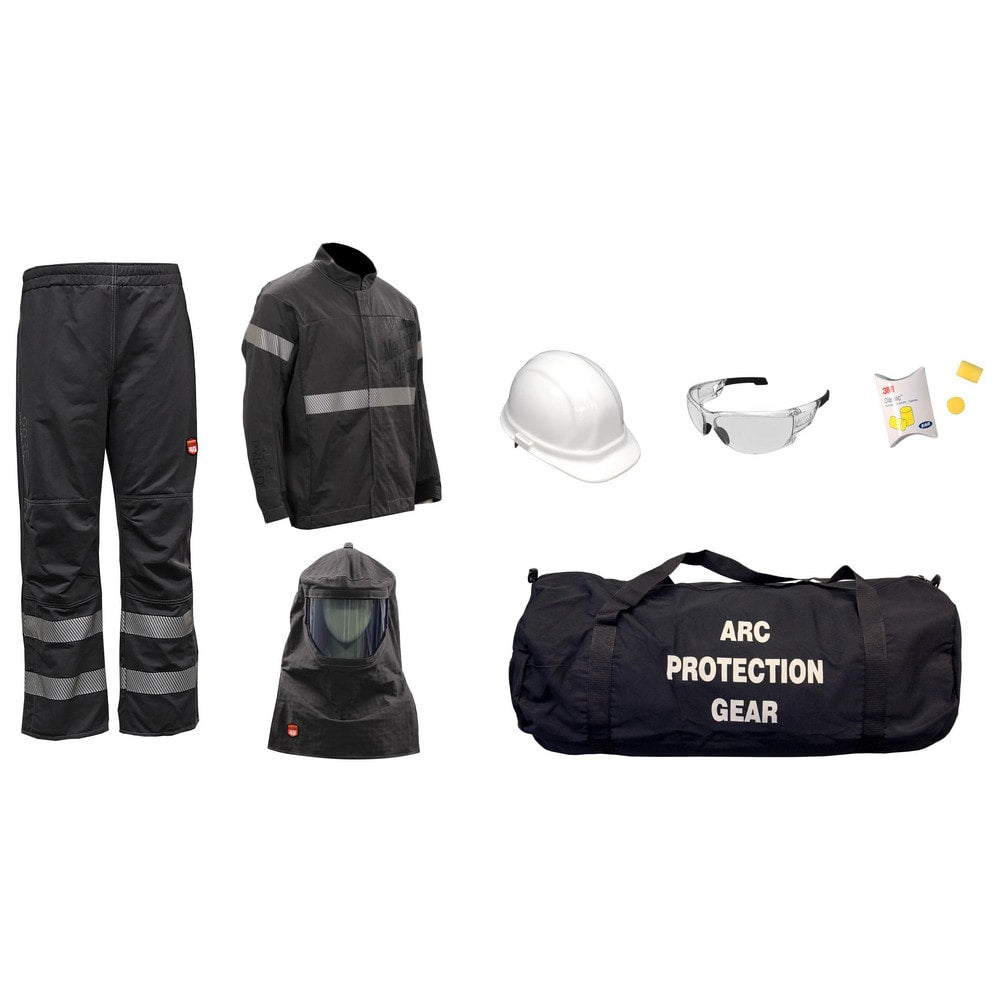 Arc Flash Clothing Kit: Size 5X-Large, Cotton, Jacket, Pants & Hoods