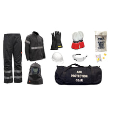 Arc Flash Clothing Kit: Size Large, Cotton, Jacket, Pants & Hoods