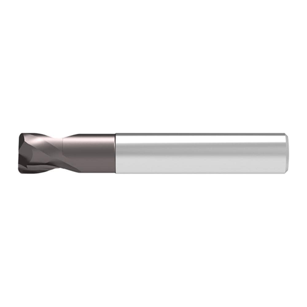 Corner Radius End Mill: 4.00 mm Dia, 3.00 mm LOC, 0.50 mm Radius, 2 Flute, Solid Carbide