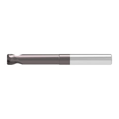 Corner Radius End Mill: 2.00 mm Dia, 2.00 mm LOC, 0.50 mm Radius, 2 Flute, Solid Carbide