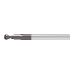 Corner Radius End Mill: 3.00 mm Dia, 3.00 mm LOC, 0.30 mm Radius, 2 Flute, Solid Carbide