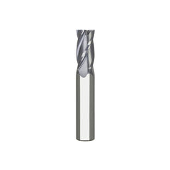 Square End Mill: 3/16" Dia, 1" LOC, 4 Flute, Solid Carbide