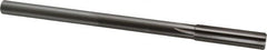 Chucking Reamer: 1/2" Dia, 8" OAL, 2" Flute Length, Straight-Cylindrical Shank, HSS