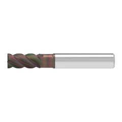 Corner Chamfer End Mill: 12.00 mm Dia, 26.00 mm LOC, 4 Flute, 0.20 mm Chamfer Width, Solid Carbide