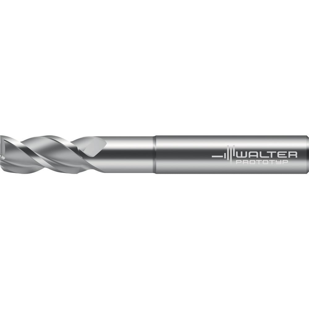 Roughing End Mill: 1/8" Dia, 3 Flute, Single End, Solid Carbide