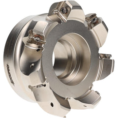 Indexable Chamfer & Angle Face Mills; Minimum Cutting Diameter (Decimal Inch): 4.0000; Minimum Cutting Diameter (Inch): 4; Maximum Cutting Diameter (Decimal Inch): 4.5906; Maximum Depth of Cut (Decimal Inch): 0.2500