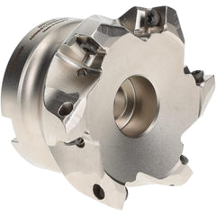 Indexable High-Feed Face Mills; Cutting Diameter (mm): 63.50; Cutting Diameter (Inch): 2-1/2; Minimum Cutting Diameter (Decimal Inch): 2.5000; Maximum Depth of Cut (Decimal Inch): 0.0394