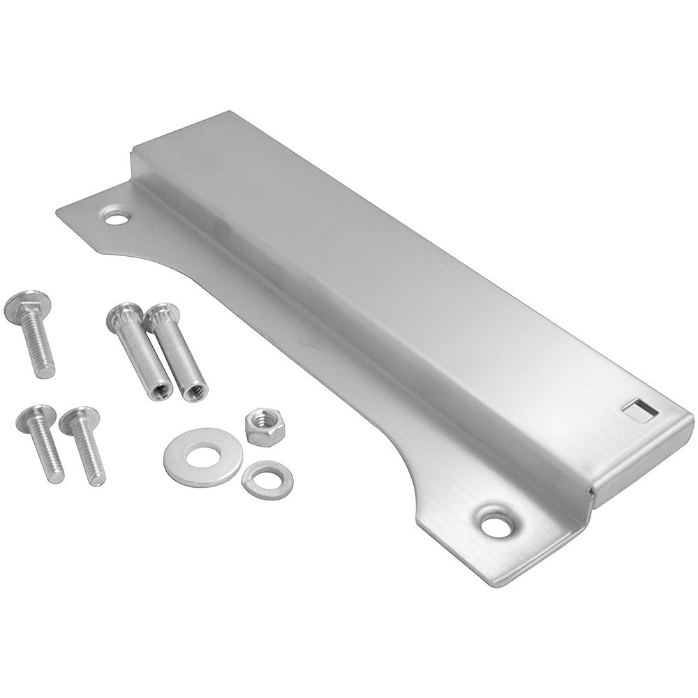 Latch Protectors; Type: Strike Latch Guard; Length (Inch): 8; Width (Inch): 3; Material: Stainless Steel; Finish Coating: Satin Stainless Steel