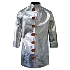 Jacket: Size X-Large, 48-50" Chest, Aluminized Para Aramid, Snaps Closure