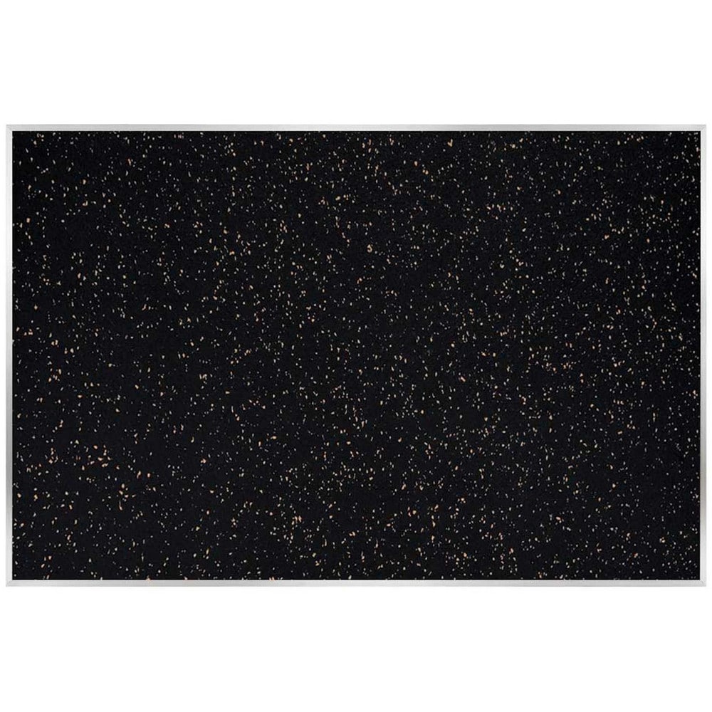 Cork Bulletin Boards; Bulletin Board Type: Recycled Rubber Tack Bulletin Board; Board Color: Tan Speckled; Board Material: Rubber; Width (Inch): 84; Height (Inch): 48; Frame Material: Aluminum; Frame Color: Silver