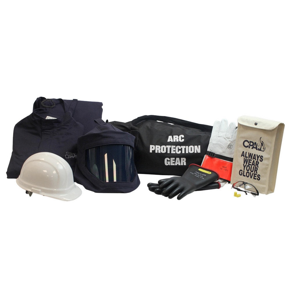 Arc Flash Clothing Kit: Size 4X-Large, Cotton, Bib Overalls, Hoods & Jacket