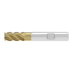 Corner Chamfer End Mill: 6.00 mm Dia, 13.00 mm LOC, 4 Flute, 0.12 mm Chamfer Width, Solid Carbide