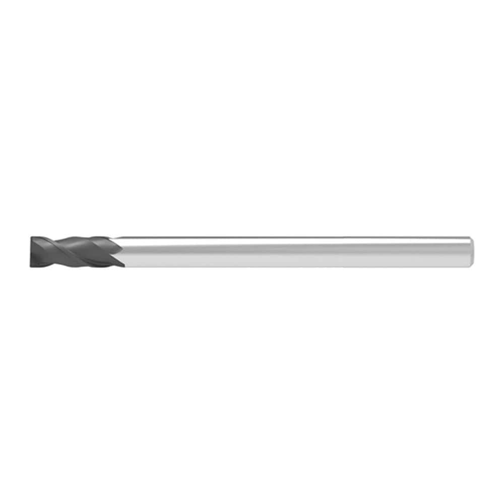 Corner Chamfer End Mill: 10.00 mm Dia, 25.00 mm LOC, 2 Flute, 0.20 mm Chamfer Width, Solid Carbide