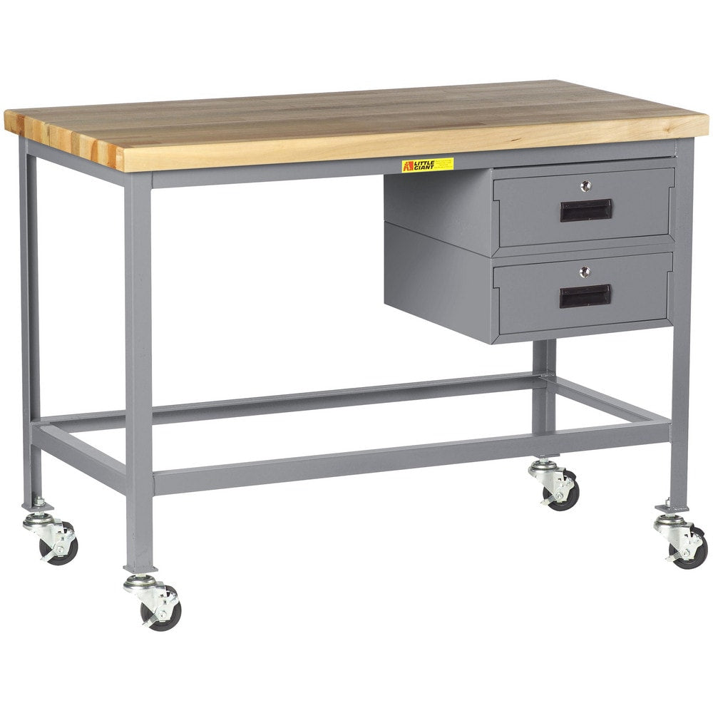 Mobile Work Benches; Bench Type: Butcher Block Work Center; Edge Type: Square; Depth (Inch): 30; Leg Style: Fixed; Load Capacity (Lb.