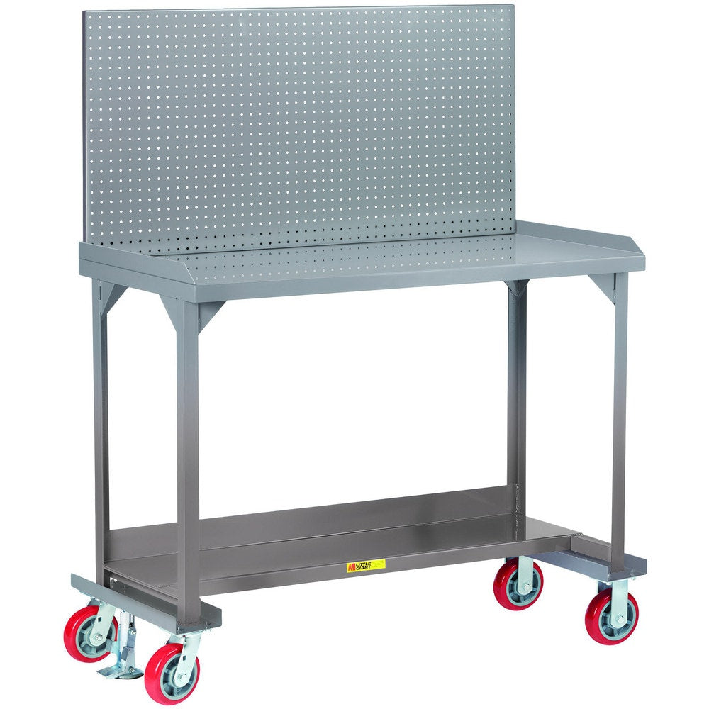 Mobile Work Benches; Bench Type: Mobile Workbench; Edge Type: Square; Depth (Inch): 24; Leg Style: Fixed; Load Capacity (Lb.