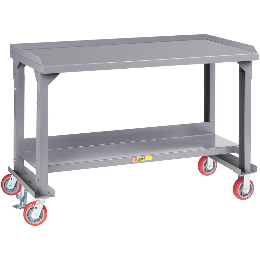 Mobile Work Benches; Bench Type: Mobile Workbench; Edge Type: Square; Depth (Inch): 30; Leg Style: Adjustable Height; Load Capacity (Lb.