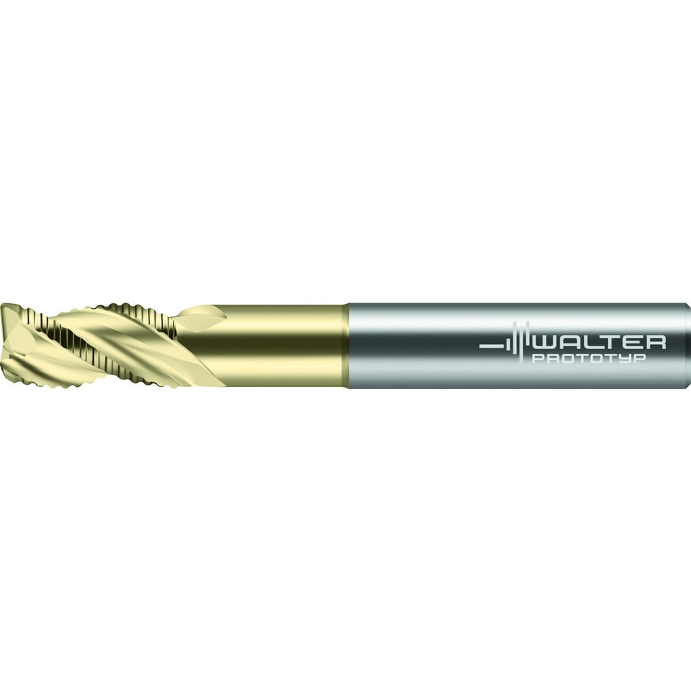 Corner Radius End Mill: 1/2" Dia, 1" LOC, 0.1200" Radius, 3 Flute, Solid Carbide