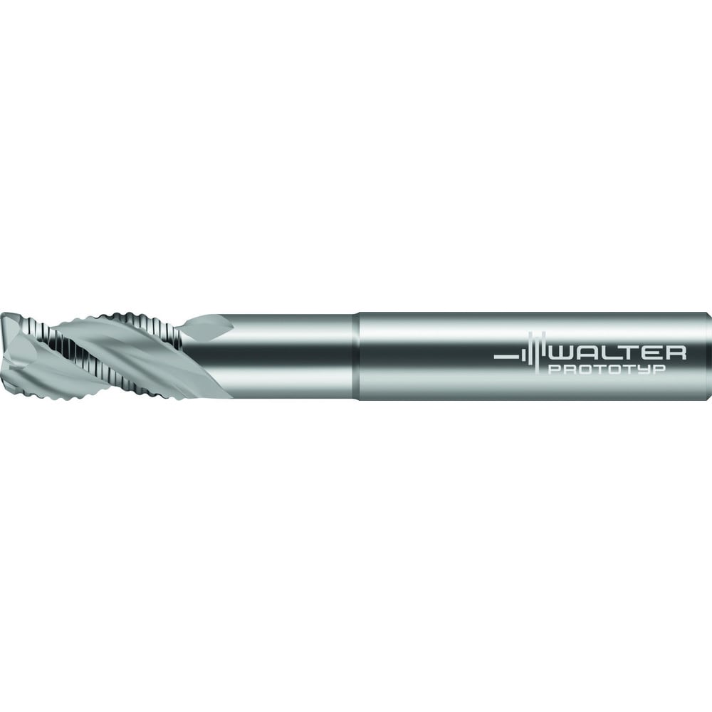 Corner Radius End Mill: 1" Dia, 1-1/2" LOC, 0.1200" Radius, 3 Flute, Solid Carbide