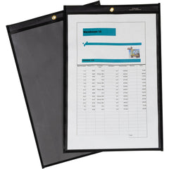 Document Protectors; Document Type: Shop Ticket Holder; Material: Vinyl; Color: Black; For Document Width: 11 in; For Document Length: 17 in