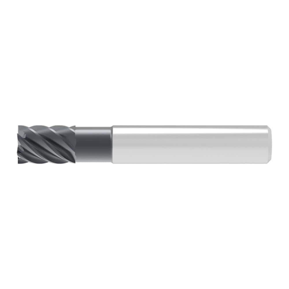 Corner Chamfer End Mill: 12.00 mm Dia, 18.00 mm LOC, 6 Flute, 0.20 mm Chamfer Width, Solid Carbide