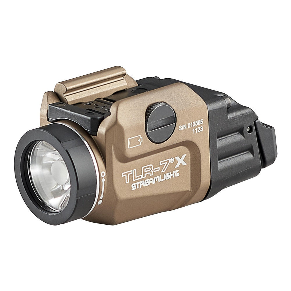 Weapon-Mounted Flashlights; For Use With: Select Railed Compact and Full Size Handguns; Bulb Type: LED; Lumens: 500; Laser Sight: No Laser Sight; Battery Chemistry: Lithium-ion; Batteries Included: Yes