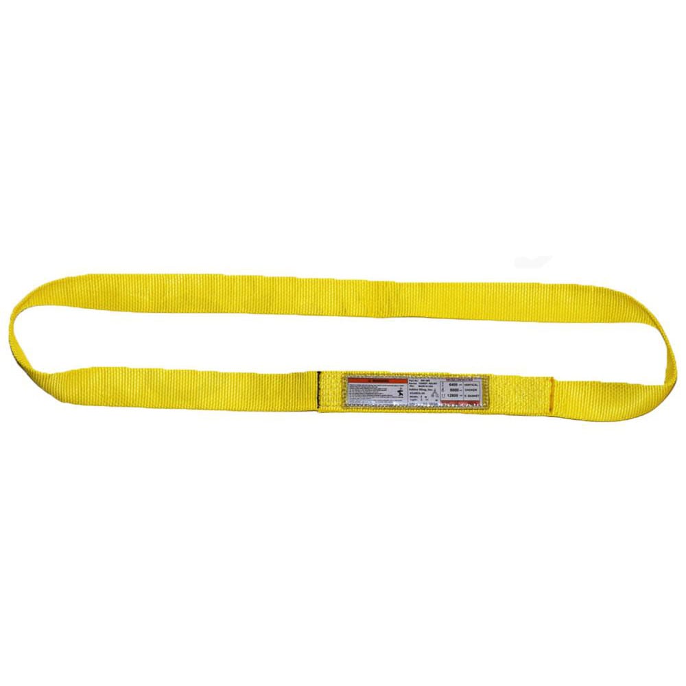 Endless, Type 5 Web Sling: 4' Long, 1" Wide, 6200 lb Vertical Capacity, Nylon