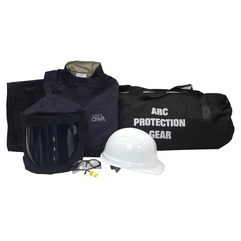 Arc Flash Clothing Kit: Size 3X-Large, Cotton, Jacket, Pants & Hoods