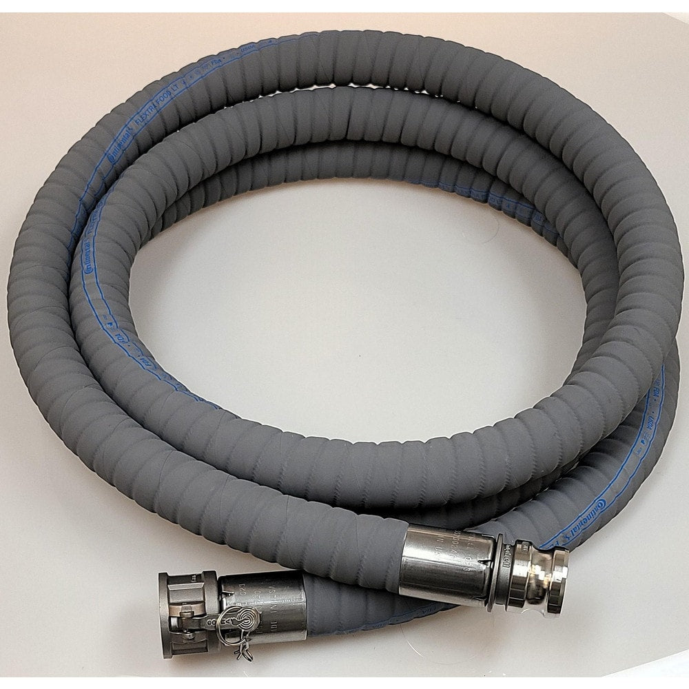 Food & Beverage Hose: 4" ID, 4.6" OD, 10' Long