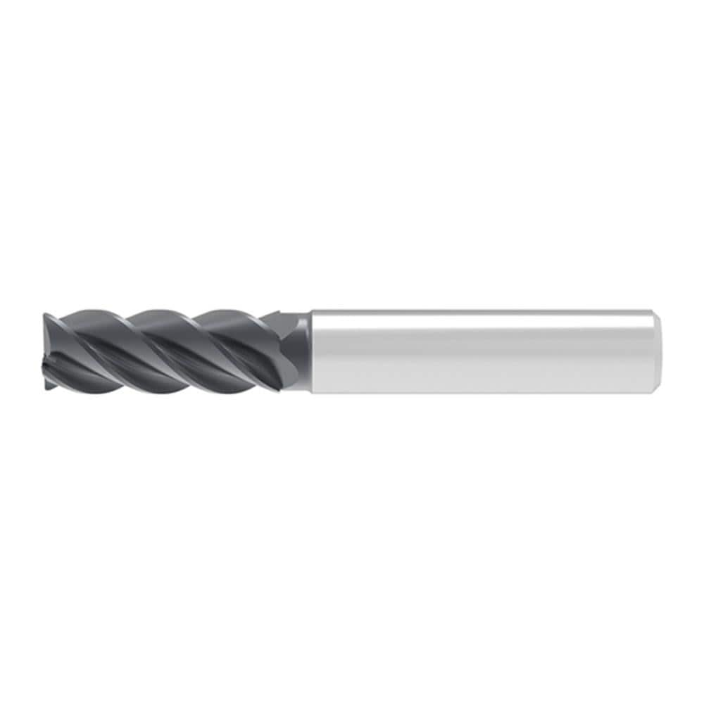 Corner Chamfer End Mill: 7.50 mm Dia, 19.00 mm LOC, 4 Flute, 0.12 mm Chamfer Width, Solid Carbide