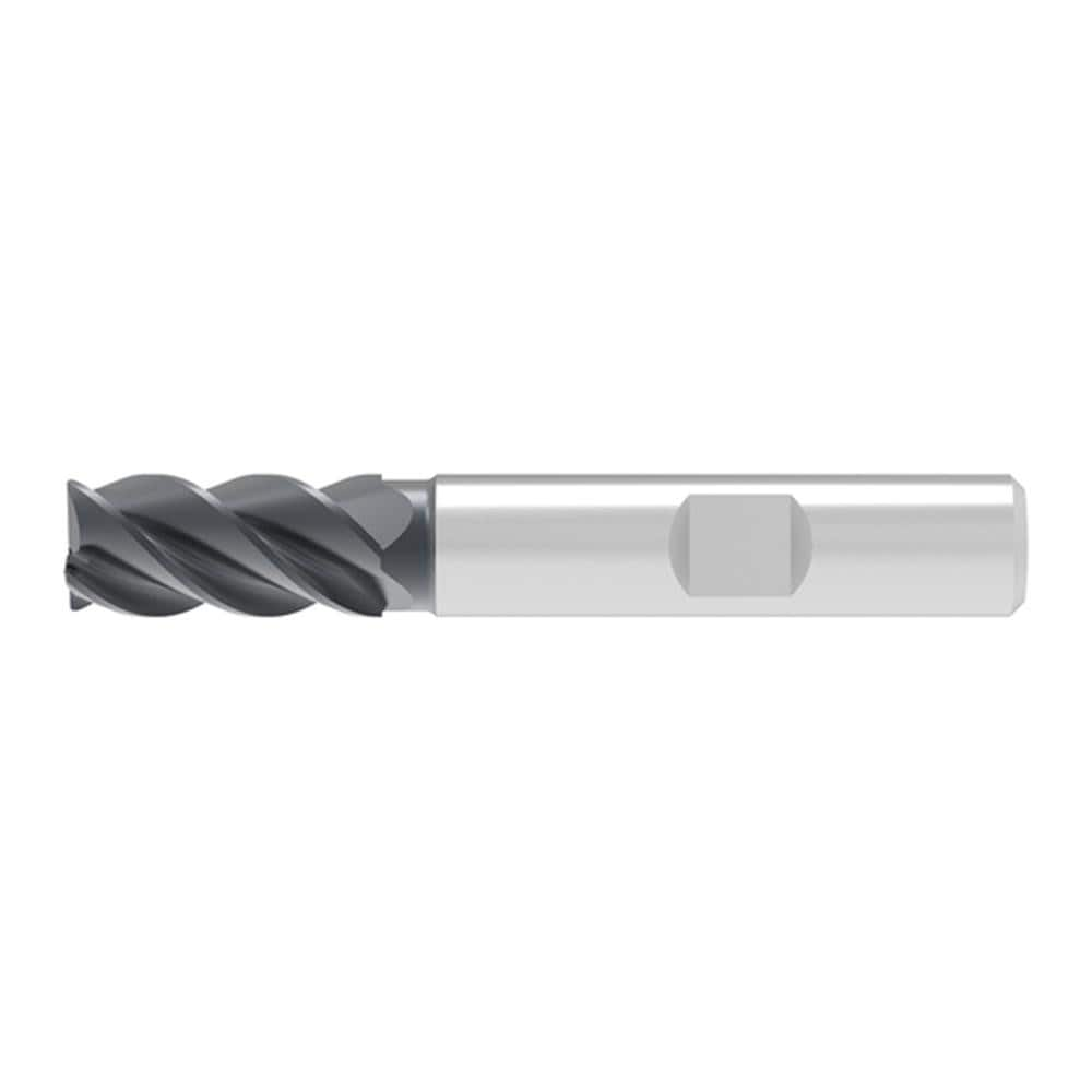 Corner Chamfer End Mill: 18.00 mm Dia, 27.00 mm LOC, 5 Flute, 0.20 mm Chamfer Width, Solid Carbide