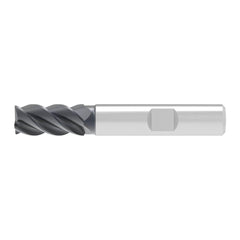 Corner Chamfer End Mill: 8.50 mm Dia, 15.00 mm LOC, 4 Flute, 0.20 mm Chamfer Width, Solid Carbide