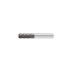 Corner Chamfer End Mill: 6.00 mm Dia, 16.00 mm LOC, 4 Flute, 0.15 mm Chamfer Width, Solid Carbide