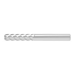 Corner Chamfer End Mill: 5.00 mm Dia, 20.00 mm LOC, 4 Flute, 0.06 mm Chamfer Width, Solid Carbide