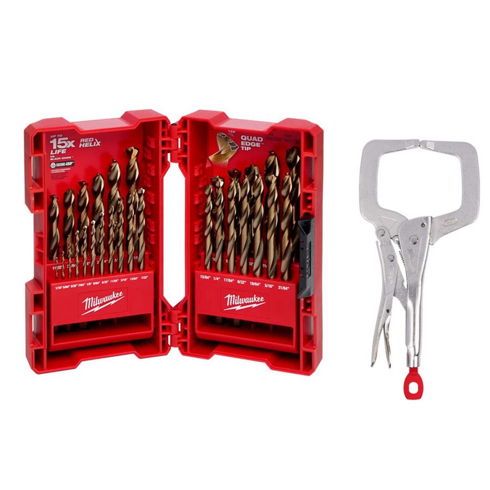 Drill Bit Set:  Maintenance Length Drill Bits,  135 deg, Cobalt