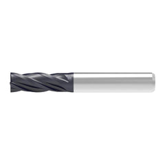 Corner Chamfer End Mill: 4.00 mm Dia, 13.00 mm LOC, 4 Flute, 0.04 mm Chamfer Width, Solid Carbide