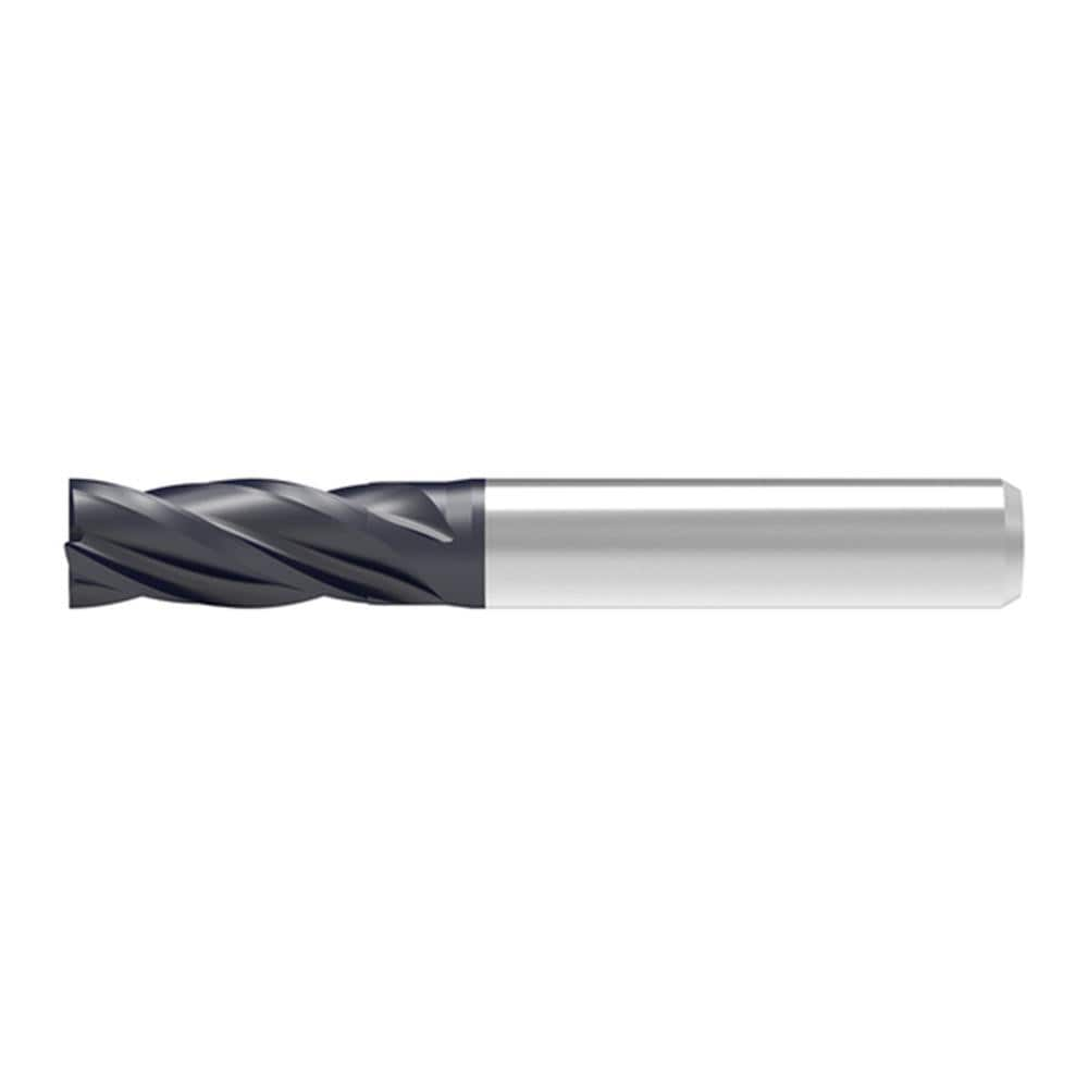 Corner Chamfer End Mill: 3.00 mm Dia, 10.00 mm LOC, 4 Flute, 0.03 mm Chamfer Width, Solid Carbide