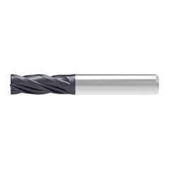 Corner Chamfer End Mill: 2.00 mm Dia, 7.00 mm LOC, 4 Flute, 0.03 mm Chamfer Width, Solid Carbide