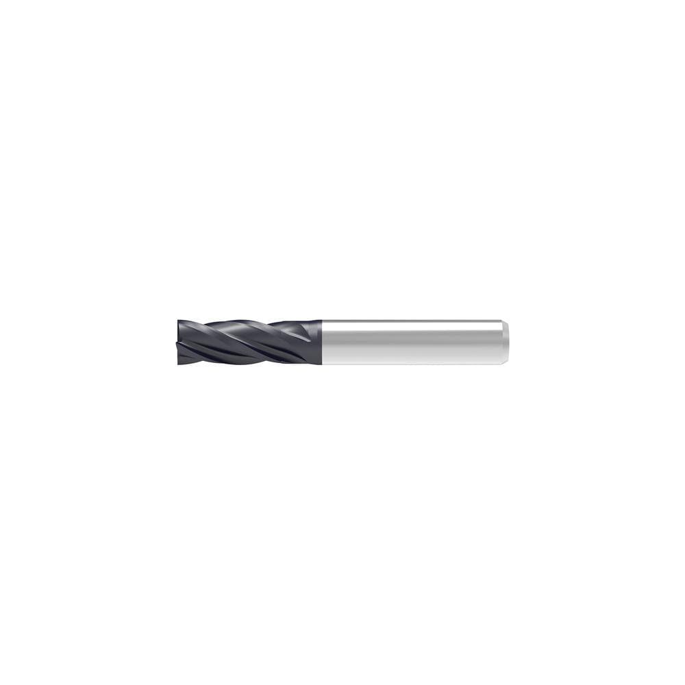 Corner Chamfer End Mill: 12.00 mm Dia, 28.00 mm LOC, 4 Flute, 0.13 mm Chamfer Width, Solid Carbide