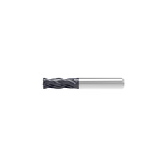 Corner Chamfer End Mill: 12.00 mm Dia, 28.00 mm LOC, 4 Flute, 0.13 mm Chamfer Width, Solid Carbide