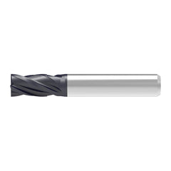 Corner Chamfer End Mill: 3.00 mm Dia, 6.00 mm LOC, 4 Flute, 0.04 mm Chamfer Width, Solid Carbide