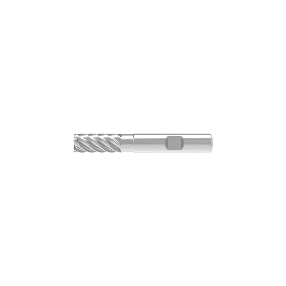 Corner Chamfer End Mill: 14.00 mm Dia, 30.00 mm LOC, 6 Flute, 0.06 mm Chamfer Width, Solid Carbide